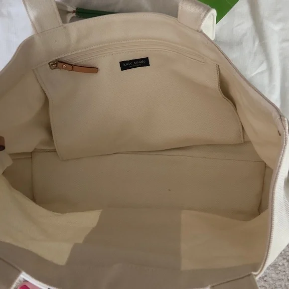 NWT Kate Spade retired small coal bag ribbon stripe - Picture 3 of 4